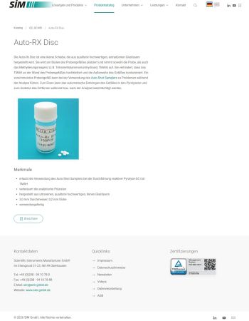 Product page