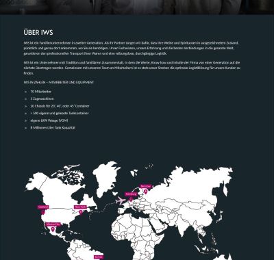 Company with world map