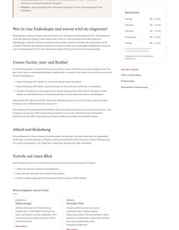 Service page