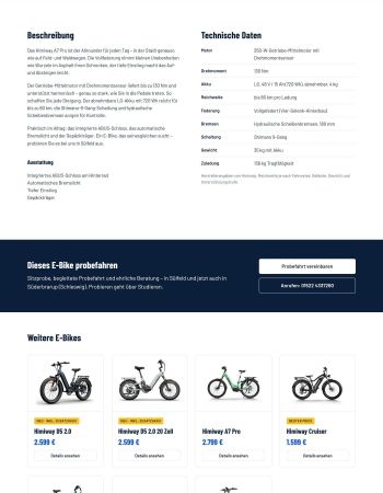 Model page