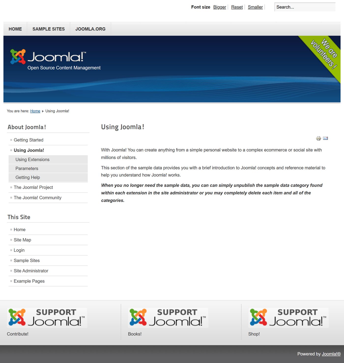 Joomla 1.7: Using Joomla!