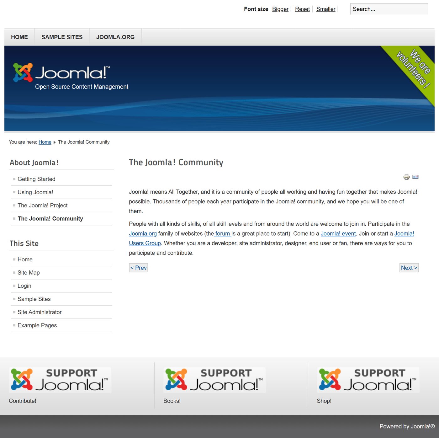 Joomla 1.7: The Joomla! Community