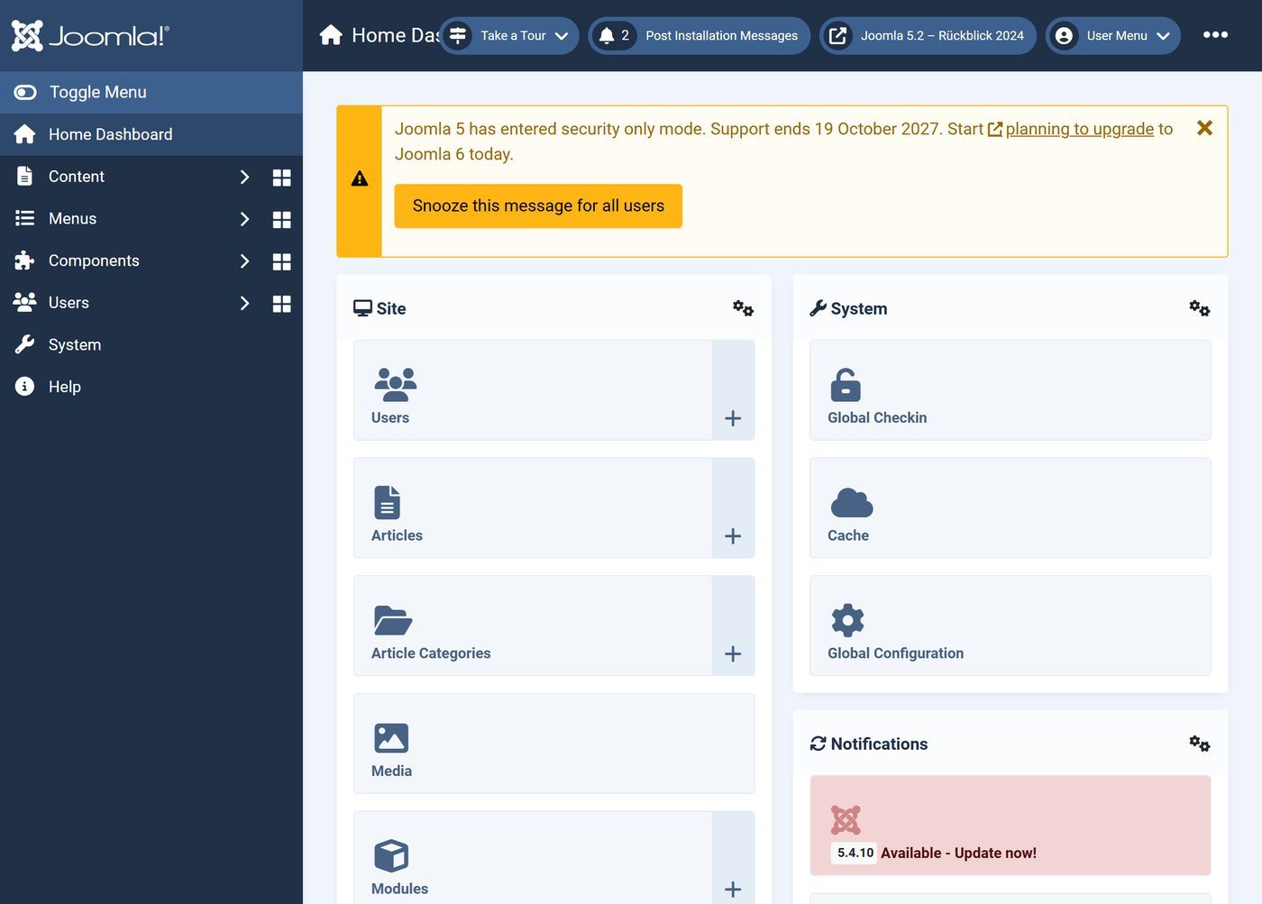 Joomla 5.2.