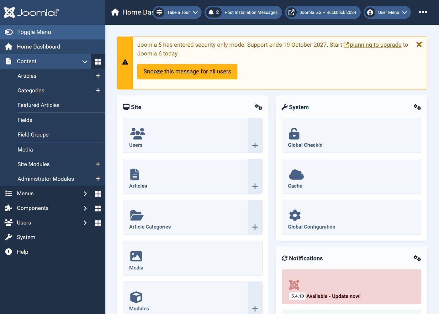 Joomla 5.2: The