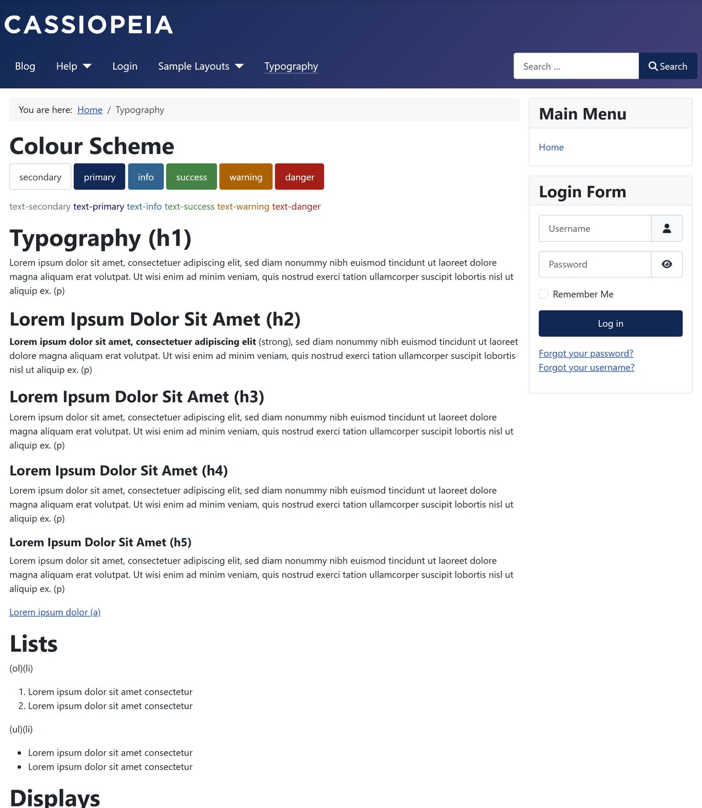 Joomla 5.2: Typography